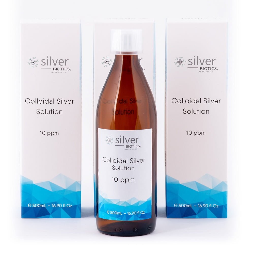 silverBIOTICS 10ppm 500ml 3lü Set HydraSense Kolloidal Gümüş Suyu