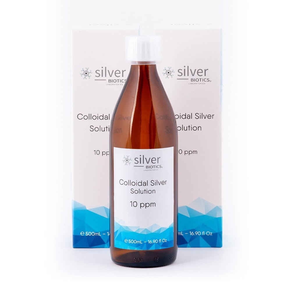 silverBIOTICS 10ppm 500ml 2li Set HydraSense Kolloidal Gümüş Suyu