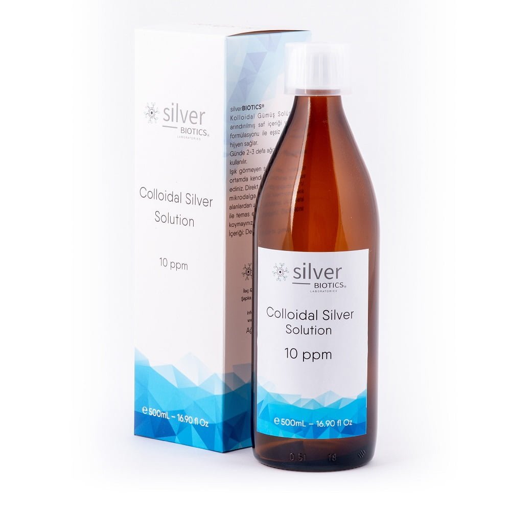silverBIOTICS 10ppm 500ml Kolloidal Gümüş Suyu