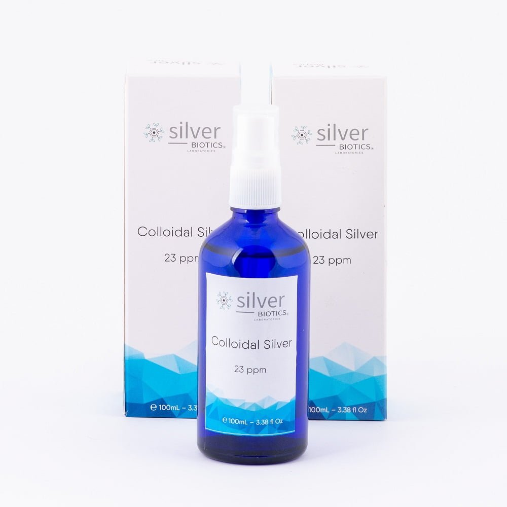 silverBIOTICS 23ppm Kolloidal Gümüş Suyu 100ml Sprey - 2'li Set