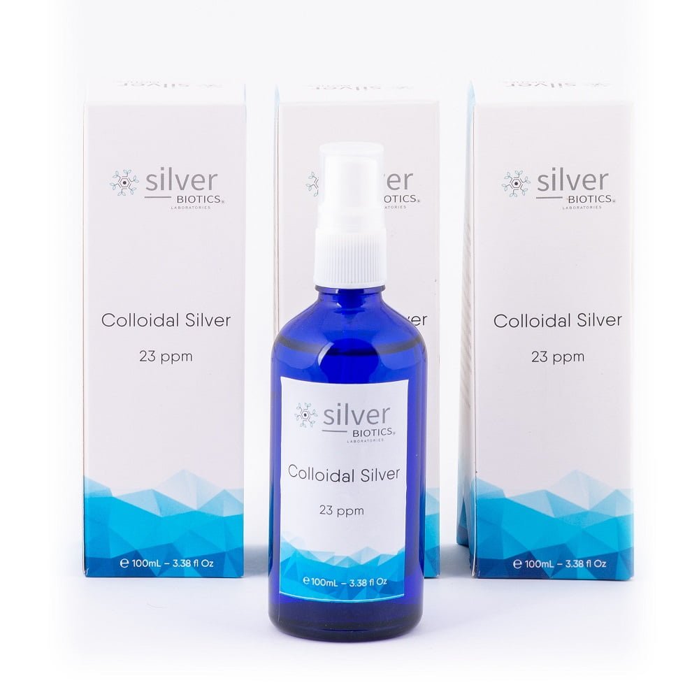 silverBIOTICS 23ppm 100ml Sprey Kolloidal Gümüş Suyu – 3lü Set